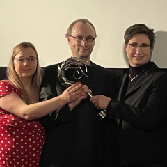 MOVIEMENTO KEY  at the official key-handover ceremony, kino Moviemento, Berlin | 2024
